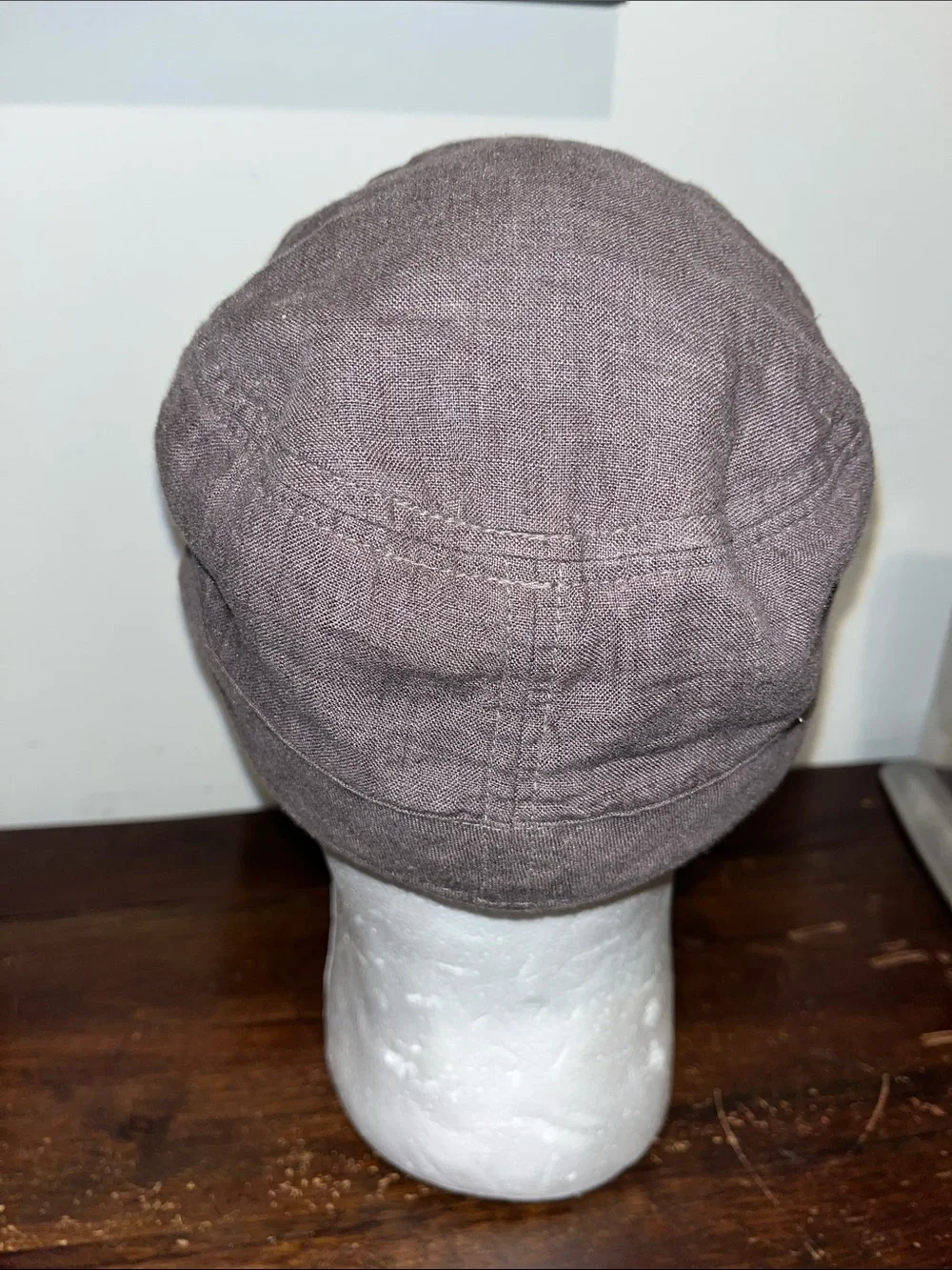 Banana Republic 100% Linen Unisex flat hat golf cap m/L Brown